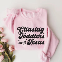 Chasing Toddlers and Jesus Shirt, Christian Mom Shirt, Faith Mom Tee, Jesus Lover Shirt, Mother’s Day Christian Shirt, Gifts for Moms