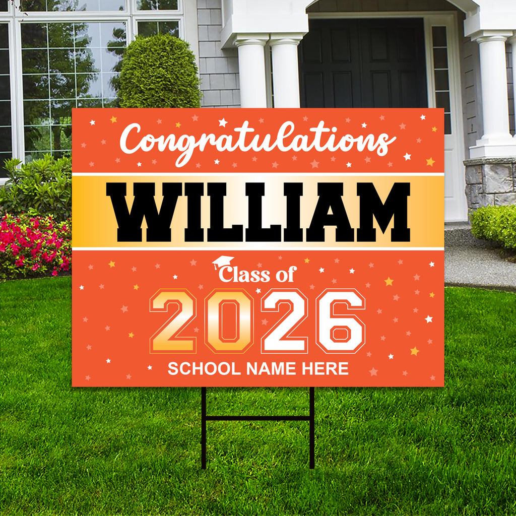 Personalized Graduation Senior Yard Sign 2026, Senior Grad Sign, Class ...