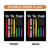 Democracy Has No Kings Garden Flag, Double Sided, No Kings In America Protest, Anti-Trump Flag, Resist Racism, Resist Fascism Flag