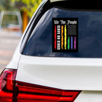No Kings In America Vinyl Sticker, Resist Hate Decal, Anti-Trump, No Kings Liberty Sticker, Resist Fascism Car Bumper Sticker, 6" x 4.5"