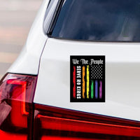 No Kings In America Magnet, Resist Hate Magnet, Anti-Trump, Resist Racism Car Magnet, Resist Fascism Vehicle Magnet, 6" x 4.5"