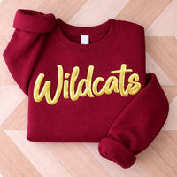 Custom 3D Puff Print Team Name T-Shirt, Personalized Puff Writing Shirt, Embossed Mascot Tee, 3D Glitter Puff Print, School Sports Shirt