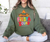 Fiesta Squad Sweatshirt, Mexican Fiesta Party Shirt, Sombrero Hat Tee, Cinco De Mayo Shirt, Hispanic Party Shirt, Unisex Fiesta Shirt