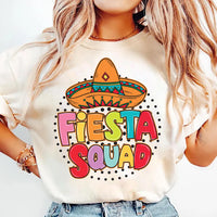 Fiesta Squad Sweatshirt, Mexican Fiesta Party Shirt, Sombrero Hat Tee, Cinco De Mayo Shirt, Hispanic Party Shirt, Unisex Fiesta Shirt