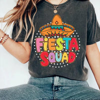 Fiesta Squad Sweatshirt, Mexican Fiesta Party Shirt, Sombrero Hat Tee, Cinco De Mayo Shirt, Hispanic Party Shirt, Unisex Fiesta Shirt