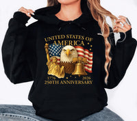 250 Years American 1776 2026 Shirt, 250th USA Patriotic Shirt, 4th of July Tee, America 250 Celebration Shirt, USA Shirt, Patriotic Gifts