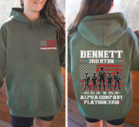 Custom Military Graduation Hoodie, Family Day Boot Camp Shirt, Proud Military Family Tee, Bootcamp Support Tee, Graduation Gifts, Front Back