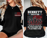 Custom Military Graduation Hoodie, Family Day Boot Camp Shirt, Proud Military Family Tee, Bootcamp Support Tee, Graduation Gifts, Front Back