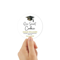 One Smart Cookie 2026 Graduation Labels, Class of 2026 Graduation Stickers, Personalized Graduation Favor Labels, Cookie Bag Stickers