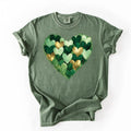 Brushstroke Heart St Patrick’s Day Shirt, Lucky Heart Shirt, Irish Holiday Tee, Cute St Patrick Shirt, Unisex Shamrock Heart Shirt
