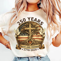 250 Years of Faith and Freedom Shirt, Christian USA 250th Anniversary Shirt, Patriotic Faith Tee, America Celebration Shirt, Patriotic Gifts