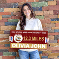Custom College Road Sign PVC, Personalized Road to Success Sign, Graduation College Commitment Sign, High School Senior Gift