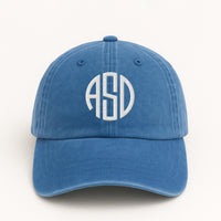 Monogram Hat Womens Personalized Baseball Cap, Custom Initials Embroidered Hat, Monogram Dad Cap Gift for Her, Bridesmaid Gift Hat
