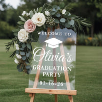 2026 Graduation Party Acrylic Welcome Sign, Class of 2026 Graduation Decor Sign, College Grad Party Decoration, Graduation Gift Sign