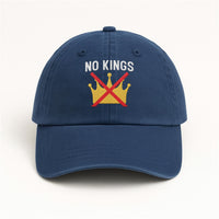 No Kings In America Embroidered Hat, Hat Gift For Anti MAGA, Anti-Trump Hat, Democracy Embroidered Hat, Protest Hat, Patriotic Hat