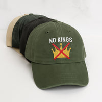 No Kings In America Embroidered Hat, Hat Gift For Anti MAGA, Anti-Trump Hat, Democracy Embroidered Hat, Protest Hat, Patriotic Hat