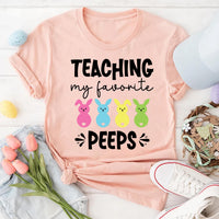 Teaching My Favorite Peeps Shirt, Easter Teacher Shirt, Funny Classroom Peeps Tee, Cute Easter Day Shirt, Easter Gifts, Gifts for Teachers