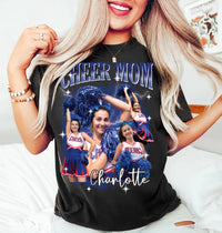 Personalized Cheer Mom Shirt, Custom Photo Cheer Mama Shirt, Game Day Cheerleading Tee, Cheer Mom Picture Shirt, Cheer Gifts, Gifts for Moms