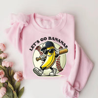 Funny Banana Baseball Shirt, Sports Team Mascot Shirt, Hip Hop Banana Tee, Funny Baseball Shirt, Unisex Baseball Shirt, Baseball Gifts