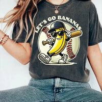 Funny Banana Baseball Shirt, Sports Team Mascot Shirt, Hip Hop Banana Tee, Funny Baseball Shirt, Unisex Baseball Shirt, Baseball Gifts