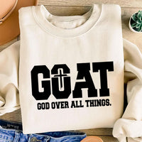 G.O.A.T God Over All Things Shirt, God Over All Things Christian Shirt, Faith Quote Tee, Religious Christian Shirt, Christian Gifts