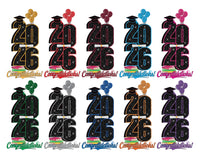 Class of 2026 Graduation Yard Sign, Congratulations 2026 Grad Lawn Decoration, Senior Graduation Party Outdoor Yard Sign with Stakes
