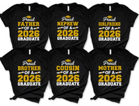Personalized Proud Graduate 2026 Shirt, Custom Photo Graduation Family Shirt, Family Matching Grad Tee, Graduation Shirt, Graduation Gifts