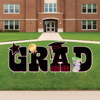 Class of 2026 Graduation Yard Sign, Congratulations 2026 Grad Lawn Decoration, Senior Graduation Party Outdoor Yard Sign with Stakes