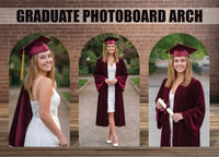 Graduation Photo Board Arch Backdrop, Graduation Party Photo Prop, Custom Grad Arch Standee, Class Celebration Event Display