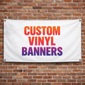 Custom Vinyl Banner 13oz Personalized Business Advertising Banner, Waterproof UV Resistant Indoor Outdoor Event Birthday Banner