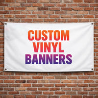 Custom Vinyl Banner 13oz Personalized Business Advertising Banner, Waterproof UV Resistant Indoor Outdoor Event Birthday Banner