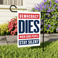 Defend the Constitution, No Kings In America Protest Garden Flag, Double Sided, Resist Hate, Anti-Trump, Resist Racism, Resist Fascism Flag