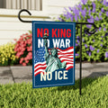 Defend the Constitution, No Kings In America Protest Garden Flag, Double Sided, Resist Hate, Anti-Trump, Resist Racism, Resist Fascism Flag