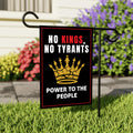 Defend the Constitution, No Kings In America Protest Garden Flag, Double Sided, Resist Hate, Anti-Trump, Resist Racism, Resist Fascism Flag