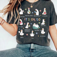 It’s Ok To Be Different Autism Goose Shirt, Autism Acceptance Shirt, Neurodiversity Tee, Special Education Teacher Shirt, Gifts for Teachers