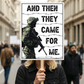 Abolish ICE No One Is Illegal Protest Sign, No Kings In America, Anti-Trump Resistance Political Protest Poster, Resist Fascism Rally Sign