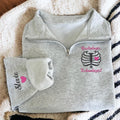 Personalized Radiologic Technologist Embroidered Quarter Zip Sweatshirt, Rad Tech Pullover Sweater, Radiology Tech Gift