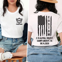 Basic Training Graduation Hoodie, Custom Boot Camp Graduation Shirt, Army Family Day Tee, Personalized Company Platoon Shirt, Front Back