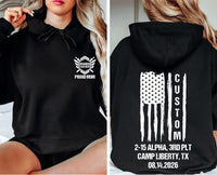 Basic Training Graduation Shirt, Custom Boot Camp Graduation Shirt, Army Family Day Tee, Personalized Company Platoon Shirt, Front Back