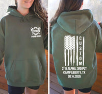 Basic Training Graduation Shirt, Custom Boot Camp Graduation Shirt, Army Family Day Tee, Personalized Company Platoon Shirt, Front Back