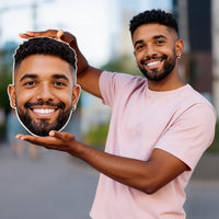 Custom Face on a Stick, Big Head Cutout Photo Prop, Personalized Graduation Face Fan, Wedding Bachelorette Party Face Props