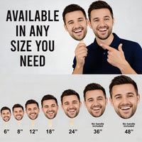 Custom Face on a Stick, Big Head Cutout Photo Prop, Personalized Graduation Face Fan, Wedding Bachelorette Party Face Props