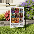 Personalized Graduation Garden Flag with Photo, Double Sided, Custom Name & School, Graduation Decoration 2026 Yard Sign, Class of 2026 Flag