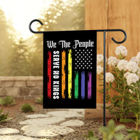 Democracy Has No Kings Garden Flag, Double Sided, No Kings In America Protest, Anti-Trump Flag, Resist Racism, Resist Fascism Flag