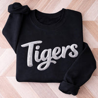 Custom 3D Puff Print Team Name Sweatshirt, Personalized Puff Writing Sweatshirt, Embossed Mascot Tee, 3D Glitter Puff Print, School Sports Shirt