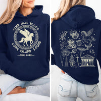 Halfblood Camp Inspired Hoodie, Demigod Camp Shirt, Mythology Fan Tee, Halfblood Chronicles Shirt, Fantasy Camp Shirt, Myth Gift, Front Back