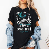 Graduation Cruise Shirt, Aw Ship It's a Grad Trip Shirt, Class of 2026 Shirt, Family Cruise Tee, Matching Grad Shirt, Unisex Cruise Shirt