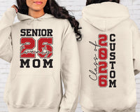 Custom Senior 2026 Mom Shirt, Graduation 2026 Mom Shirt, Proud Senior Mom Tee, Class of 2026 Shirt, Graduation Gift, Front Back