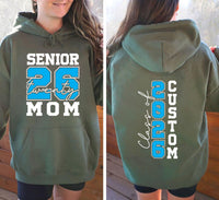 Custom Senior 2026 Mom Sweatshirt, Graduation 2026 Mom Shirt, Proud Senior Mom Tee, Class of 2026 Shirt, Graduation Gift, Front Back