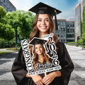 Custom Graduation Face Fan with Photo, Class of 2026 Big Head Cutout Fan, Personalized Congrats Grad Hand Fan with Wooden Stick